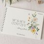 Personalised Dainty Summer Flowers Wedding Guest Book, thumbnail 1 of 7