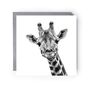 Maya The Giraffe Luxury Blank Greeting Card, thumbnail 2 of 5