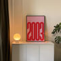 Personalised 'Groovin' Since Year Print Custom Poster, thumbnail 5 of 11