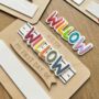 Personalised 'First Day Of' Pencil Design Reusable Whiteboard Sign, thumbnail 2 of 4