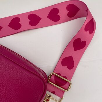 Hearts Bag Strap | Crossbody Replacement Bag Strap, 10 of 10