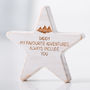 Personalised Adventure Wooden Star For Dad, thumbnail 2 of 4