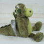 Soft Toy Dragon With Engraved Personalised Tag, thumbnail 2 of 4