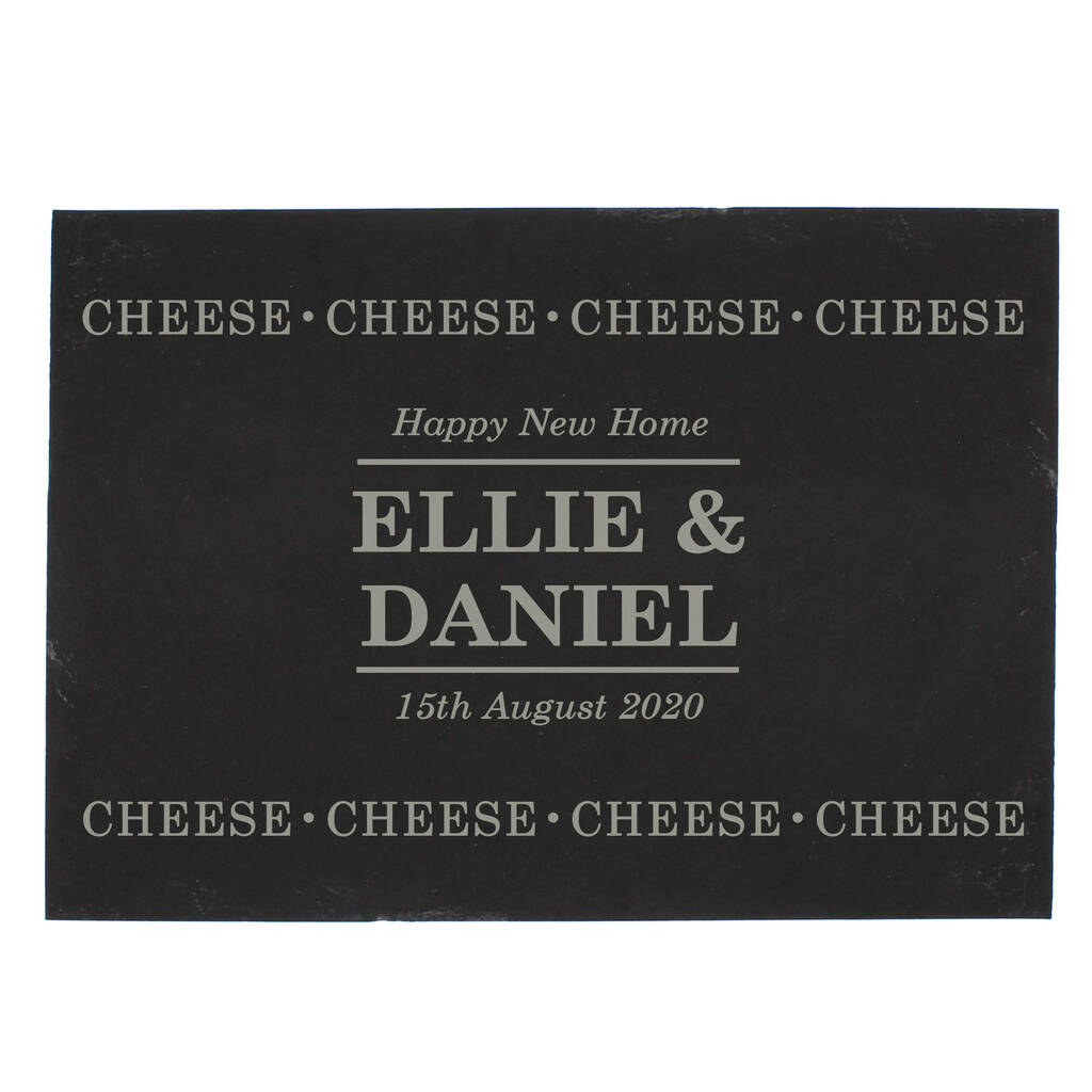 Personalised Cheese Cheese Cheese Slate Cheeseboard By Blackdown Lifestyle