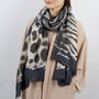 Personalised Leopard Spotted Print Scarf, thumbnail 4 of 12