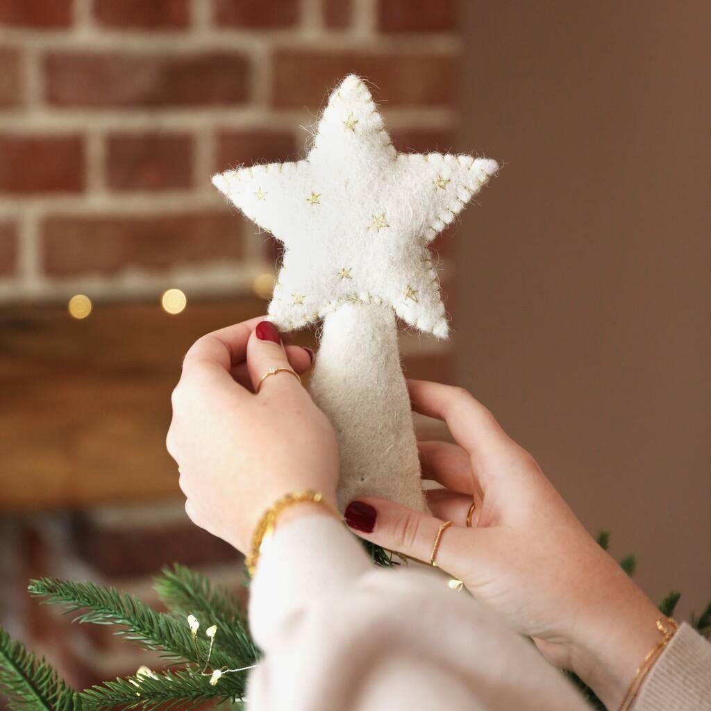 Star Felt Tree Topper By Lisa Angel