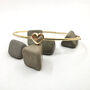 9ct Yellow Gold Heart Hinged Bangle, thumbnail 3 of 9