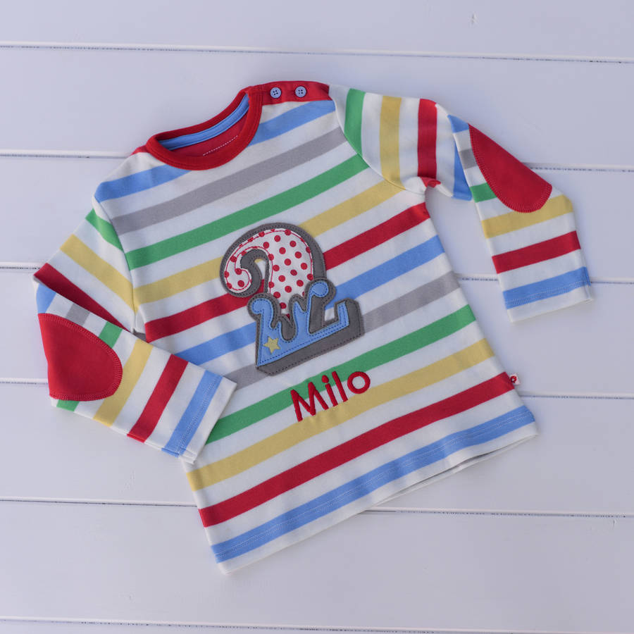 personalised birthday number t shirt by piccalilly | notonthehighstreet.com