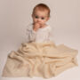 Personalised Merino Cashmere Blend Baby Blanket, thumbnail 2 of 12