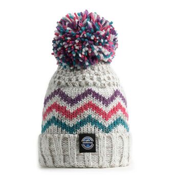 Winter Glacier Design Reflective Super Bobble Hat, 3 of 5