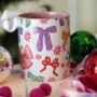 Christmas Ribbons Mug – Festive Coffee Mug, Xmas Gift, thumbnail 1 of 5