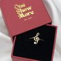 Sterling Silver Treble Clef Ring, thumbnail 5 of 7