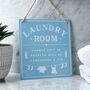 Laundry Room Door Hanging Sign Blue, thumbnail 1 of 3