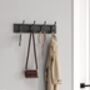Wall Mounted Coat Rack With Four Metal Hooks, thumbnail 2 of 12