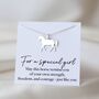 Personalised Sterling Silver Horse Necklace For A Girl, thumbnail 1 of 9