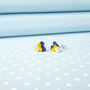 Small Hand Painted Pansy Stud Earrings, thumbnail 3 of 4