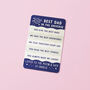 Reasons You Are The Best Dad In The Universe Personalised Metal Wallet Card, thumbnail 6 of 6