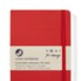 Red A5 Recycled Leather Lined Notebook, thumbnail 3 of 6