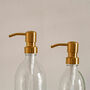 Glass Bottle With Stamped Label And Metal Pump, thumbnail 6 of 7