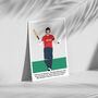 Ben Stokes Commentary T20 World Cup Cricket Print, thumbnail 3 of 4