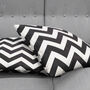 Black And White Zig Zag Soft Pillow Cover, thumbnail 4 of 7