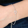 Sterling Silver Cut Out Heart Bracelet, thumbnail 1 of 6