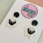 Sheep Glitter Resin Earrings / Gift For Animal Lover / Farmyard Jewellery / Fun Accessories, thumbnail 3 of 5