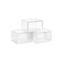 Three Stackable Clear Plastic Shoe Boxes Organisers, thumbnail 3 of 7