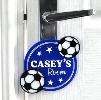 Football Personalised Children's Door Sign, 8 of 9