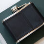 Personalised 4oz Leather Hip Flask, thumbnail 9 of 10