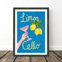 Limoncello Italian Cocktail Art Print, thumbnail 9 of 10