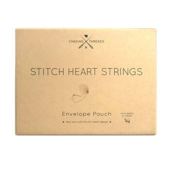Stitch Heart Strings Envelope Pouch, 11 of 12