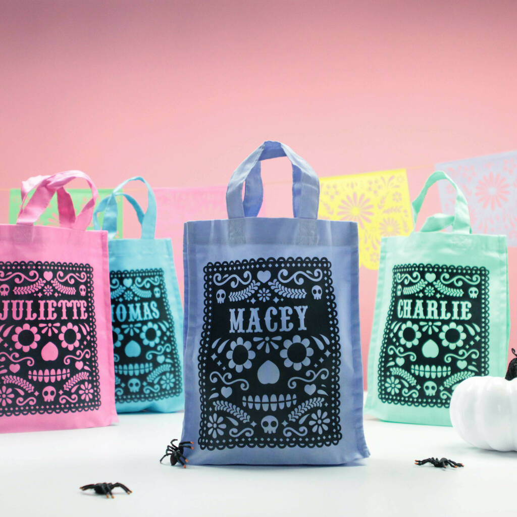 Personalised Day Of The Dead Treat Bag, 1 of 4