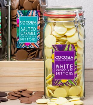 White Chocolate Buttons Giant Jar, 950g, 2 of 3