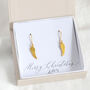 Dainty Gold Plated Angel Wing Earrings, thumbnail 5 of 11