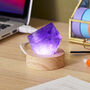 Amethyst Crystal Table Lamp, thumbnail 1 of 2