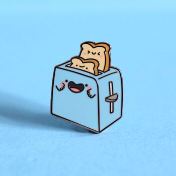 Toaster Enamel Pin | Cute Pin Badges, 3 of 5