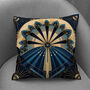 Deco Elegance In Blue Art Deco Cushions Design One, thumbnail 7 of 8