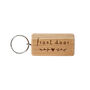 'Front Door' Oak Rectangle Keyring, thumbnail 2 of 2