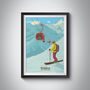 Solden Ski Resort Austria Travel Poster Art Print, thumbnail 1 of 6