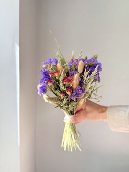 Purple And Red Flower Bouquet With Spray Roses, 3 of 5