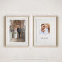 Anniversary Family Portrait Gift – Hand Drawn Watercolor Art Print, thumbnail 9 of 10