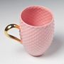 Pastel Pink Coffee Mug With Gold Handle, thumbnail 6 of 12