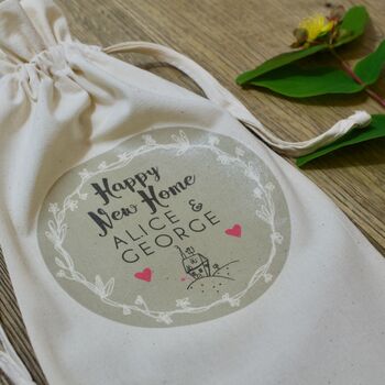 Personalised New Home Cotton Bottle Bag, 3 of 3