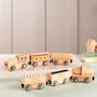Personalised Wooden Christening Train Set, thumbnail 3 of 6