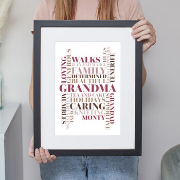 Personalised Custom Made Word Art Print 'Use Any Words', 8 of 8