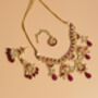 Magenta Kundan Set, thumbnail 3 of 7