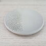 Henna Pattern Personalised Grey Clay Trinket Dish, thumbnail 3 of 4