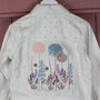 Custom Floral Denim Kid Jacket, thumbnail 2 of 9