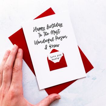 Personalised Most Wonderful Person Birthday Card, 3 of 6